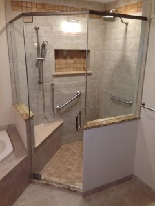 Door Neo Angle Panel Knee Walls - California Frameless Shower Doors ...